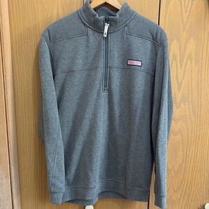 Vineyard Vines large Gray Zip Up Sweater